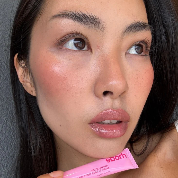 NEW ароматизований тінт для вуст із пептидами RHODE JELLY BEAN SHIMMERY SHEER PINK Scented Peptide Lip Tint THE TINTED LIP LAYER